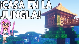 CASA BÁSICA EN LA JUNGLA SELVA PARA SURVIVAL  MINECRAFT [upl. by Fosque351]