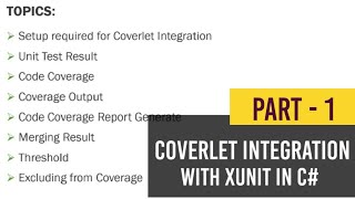 Coverlet Integration with xUnit in c  Part  1  xUnit Test Cases [upl. by Llemert]