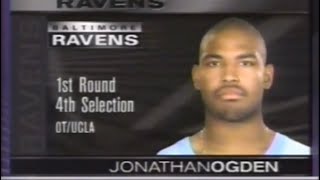 Baltimore Ravens Draft Jon Ogden 1996 [upl. by Lecia821]