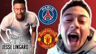 PSG 13 Man United  JESSE REACTS United Through to Quarter Finals  Jesse Lingard [upl. by Bret]