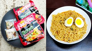 কোরিয়ান স্পাইসি রামেন নুডুলস রেসিপি। MrNoodles Korean super spicy Ramen recipe।Ramen recipe❤️‍🔥 [upl. by Akkeber]