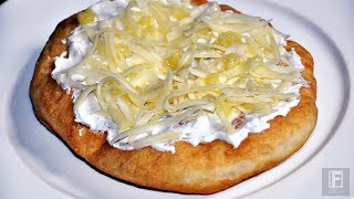 Hungarian Langos Recipe [upl. by Adnylem101]