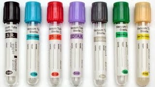 Blood collection vial colour and test [upl. by Anilecram]