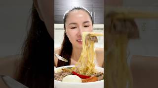 Beef amp Egg Ramen Noodles food mukbang [upl. by Joed73]