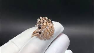 Chaumet 18k Rose Gold and Diamond Bee My Love Ring [upl. by Shererd136]