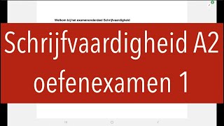 2024 Schrijfvaardigheid A2 oefenexamen 1 nederlands inburgering With subtitles [upl. by Croom]