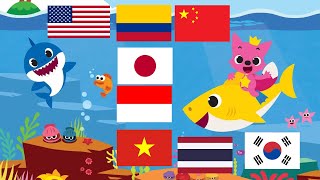 Baby Shark Learns the World BABY SHARK IN 8 LEAGUES  Pukys Playhouse [upl. by Gnouhk]