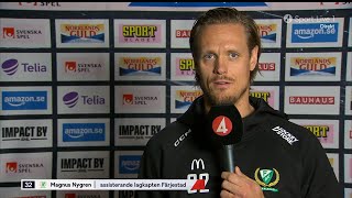 Magnus Nygren inför rivalmötet  Färjestad BK  Frölunda HC  20241010 [upl. by Refinneg]