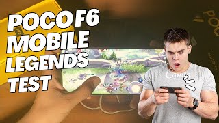 POCO F6 MOBILE LEGENDS TEST  SMOOTH GAMING PERFORMANCE FOR PUSH RANKquot [upl. by Romeyn]