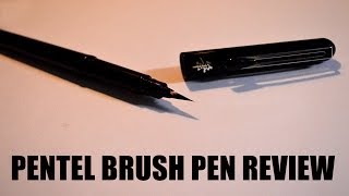 Pentel Brush Pen Review amp How to use Brush Pen [upl. by Maher]