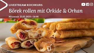 Live kochen  Börek rollen  Sigara böreği Zigarettenbörek Varianten [upl. by Nameerf]