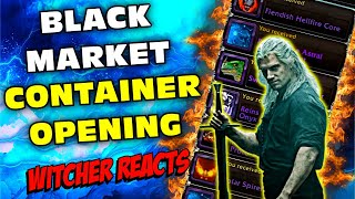 Black Market Container Opening WoW The WITCHER Reacts [upl. by Alysia720]