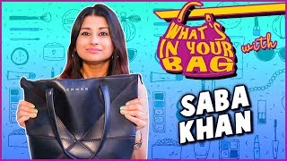 Saba Khan Handbag Secret Revealed  What’s In Your Bag  TellyMasala [upl. by Namor763]