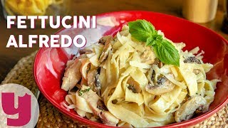 Fettucini Alfredo Tarifi  Makarna Tarifleri  Yemekcom [upl. by Llerrat]