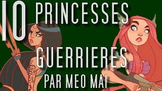 10 PRINCESSES DISNEY EN GUERRIERES PAR MEO MAI [upl. by Enyluqcaj]